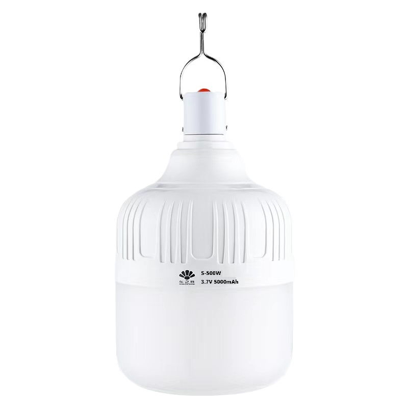 Rechargeable LED bulb light with hanging hook